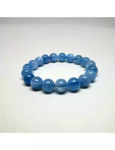 Aquamarin-Perlenarmband AAA