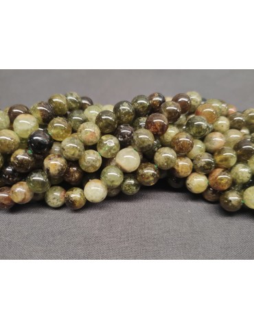 Green Garnet Bead Thread A
