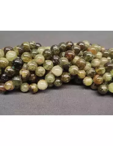 Green Garnet Bead Wire A