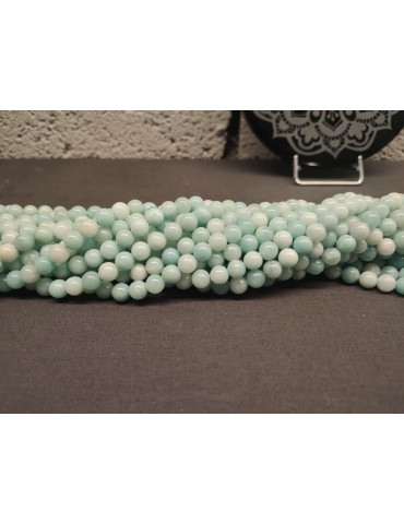 Filo di perle di amazonite A