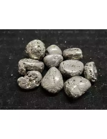 pyrite druzy pierres roulées A