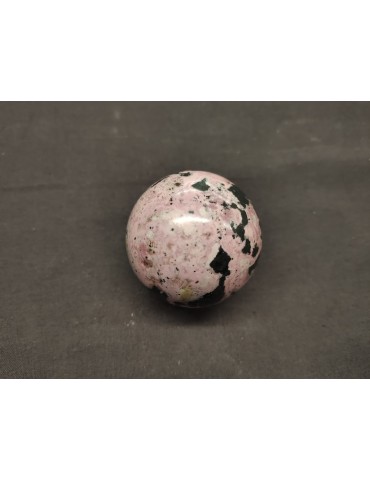 Rhodonite sphere from Peru