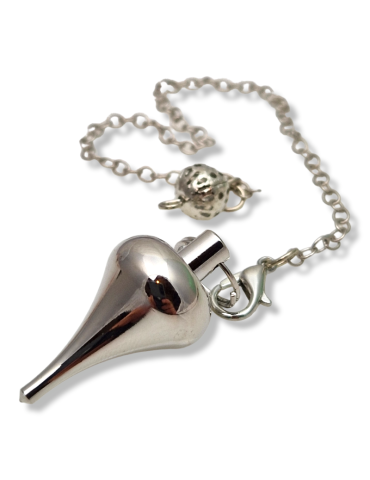 Silver drop metal pendulum