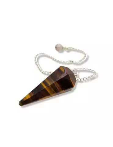 Faceted Tiger's Eye Pendulum