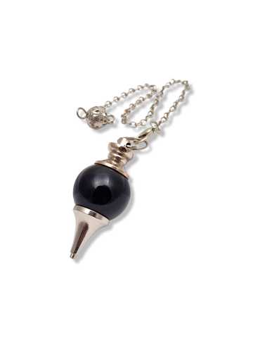 Black obsidian sephoroton pendulum