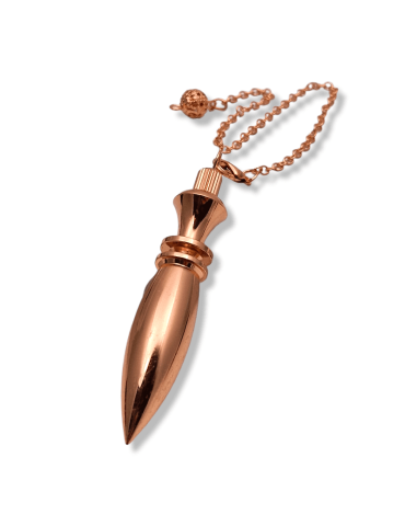 Thot pendulum with copper-colored metal witness