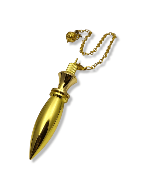 Thot pendulum with gold-colored metal witness