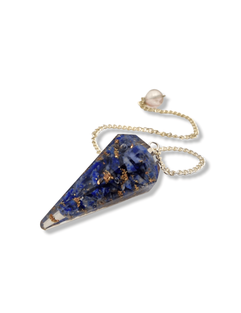 Pendule Facette Orgonite Lapis lazuli