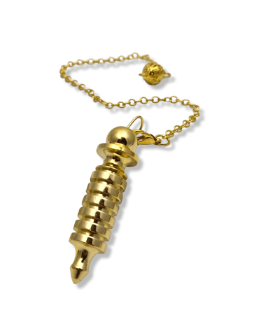 Pendule métal dorée Osiris