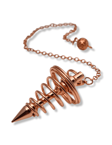 Pendulo de metal de cobre espiral