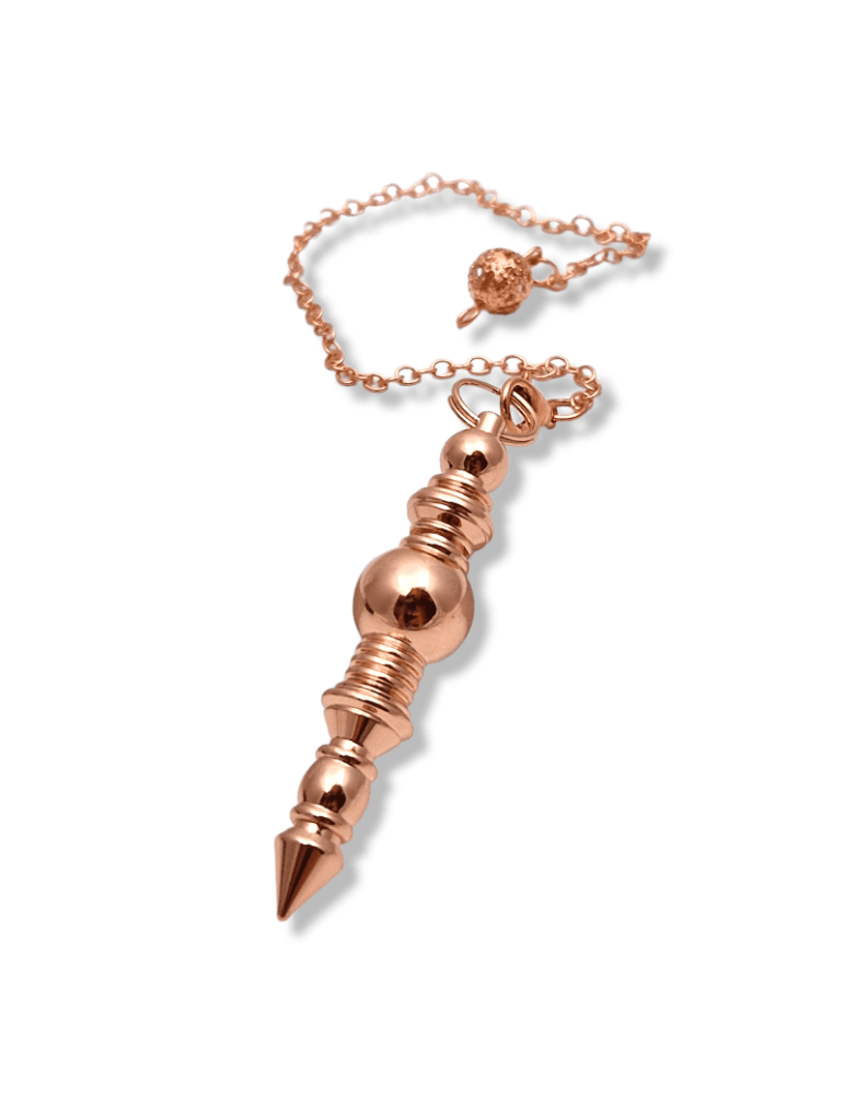 Coppery metal pendulum point