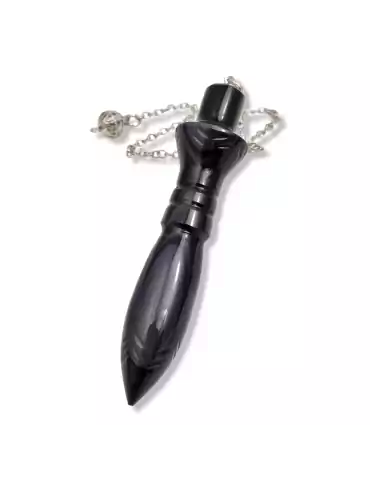 THOT celestial eye obsidian pendulum