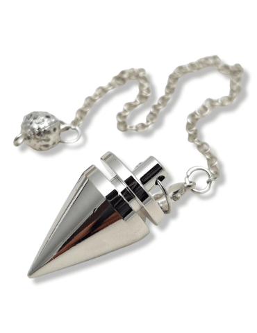 Silver metal cone pendulum