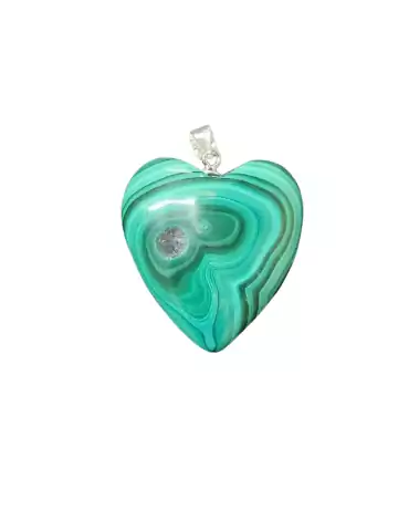 Ciondolo cuore malachite