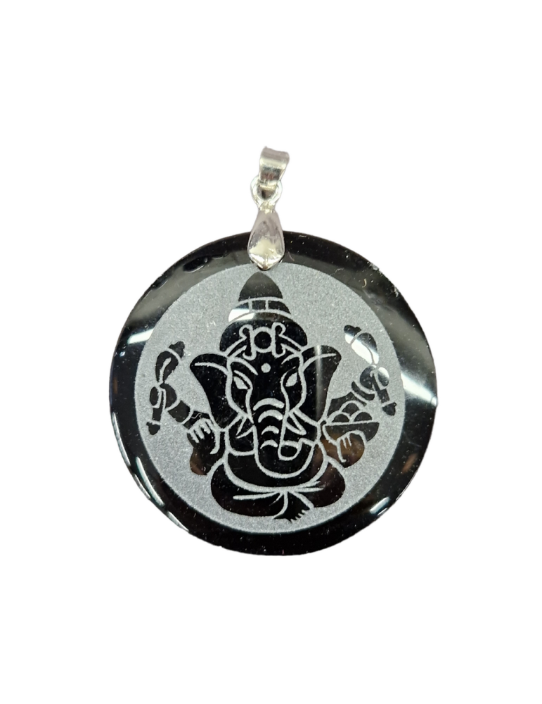 Colgante Ganesh Obsidiana