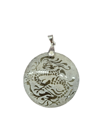 Pendentif Dragon obsidienne