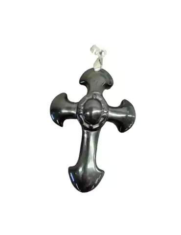 Black Obsidian Cross Pendant A