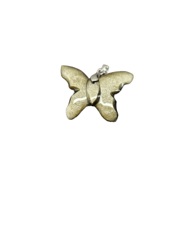 Golden Obsidian Butterfly Pendant A