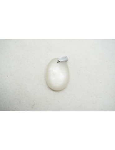 Colgante de Piedra Lunar Blanca AA