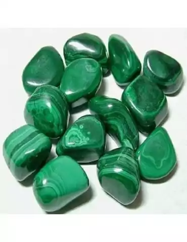 malachite pierres roulées A