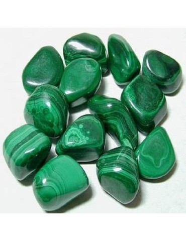 rolled malachite stones A