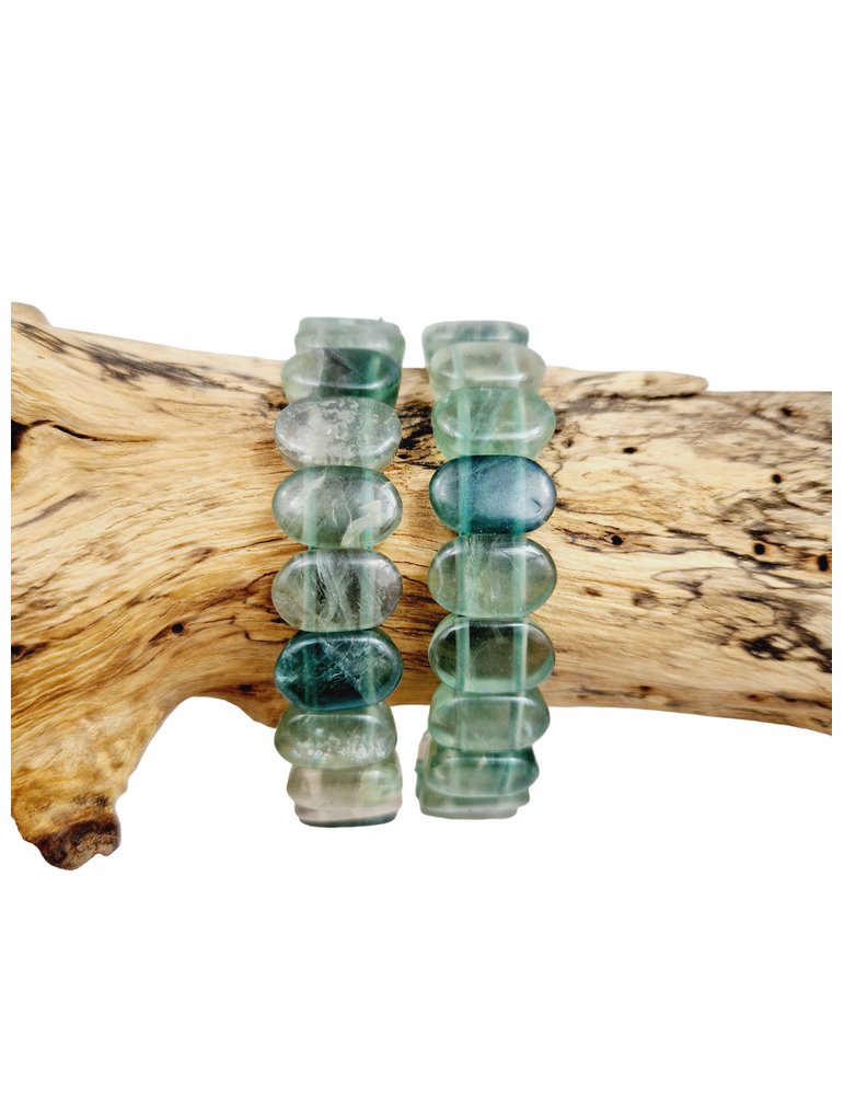 Flach Fluorit Armband