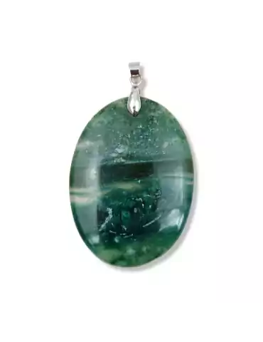 Pendentif Calcédoine verte A