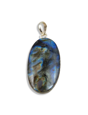 Blue Labradorite Pendant set in 925 Silver