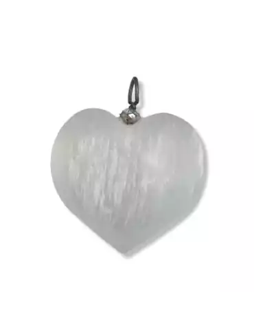 Ciondolo di Selenite a forma di cuore