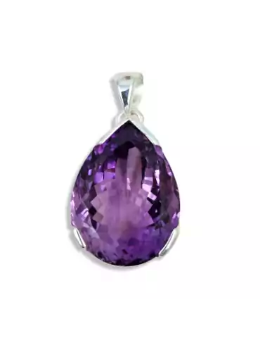 Faceted Amethyst Pendant...