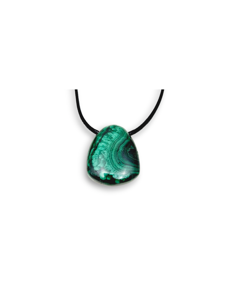 Ciondolo Malachite forato