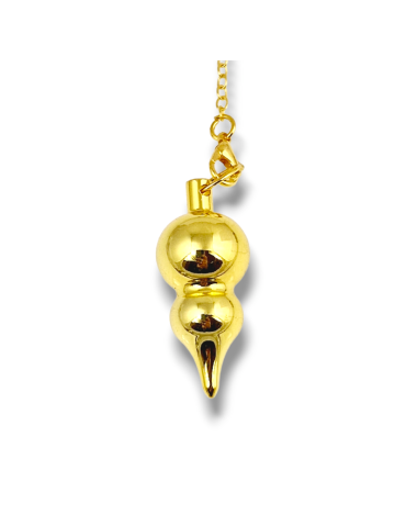 Double gold metal pendulum