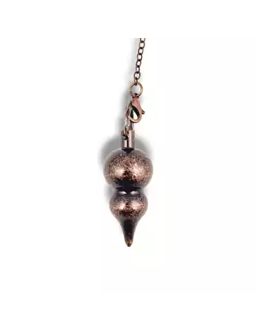 Double bronze metal pendulum