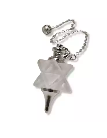 Quartz Crystal Merkaba Pendulum