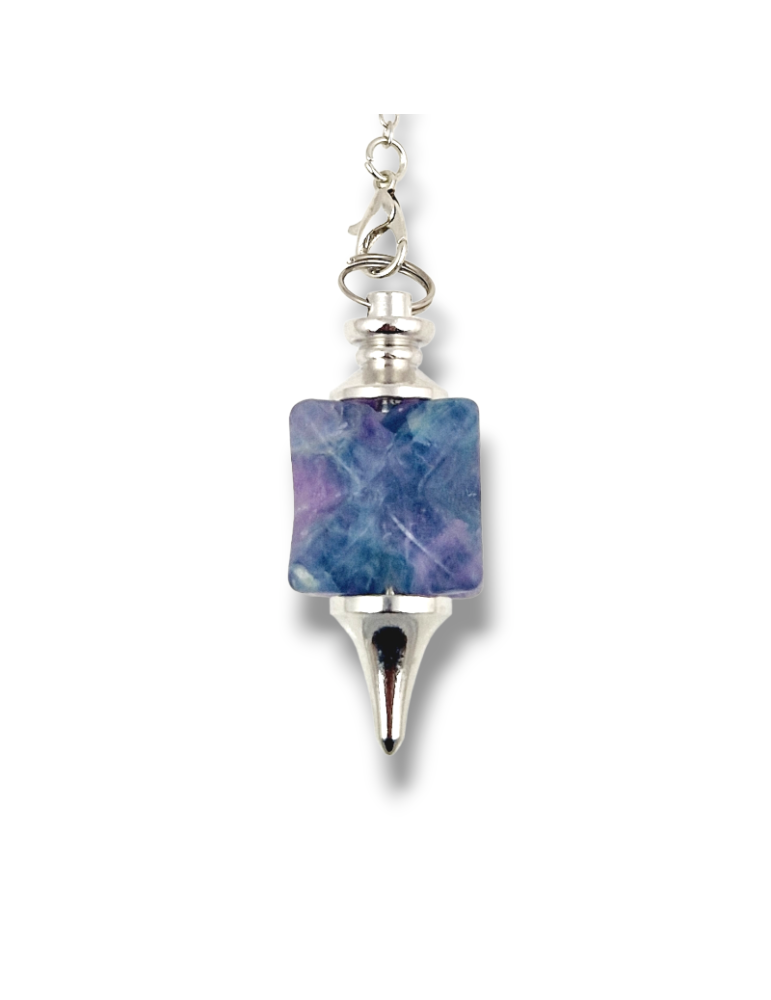 Pendolo Fluorite Merkaba