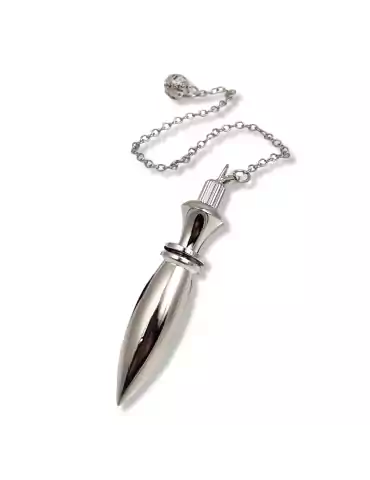 Thot Witness Pendulum in Silver Metal