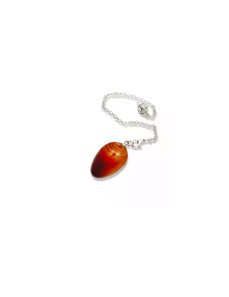 Carnelian egg pendulum