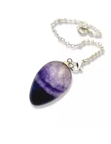 Fluorite egg pendulum