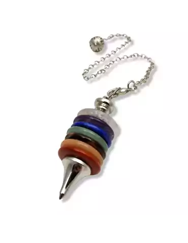 7 chakras pendulum rings