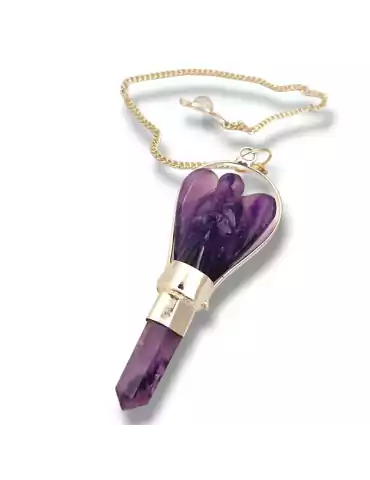 Amethyst angel pendulum