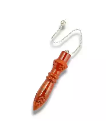 Thot XL Red Jasper Pendulum