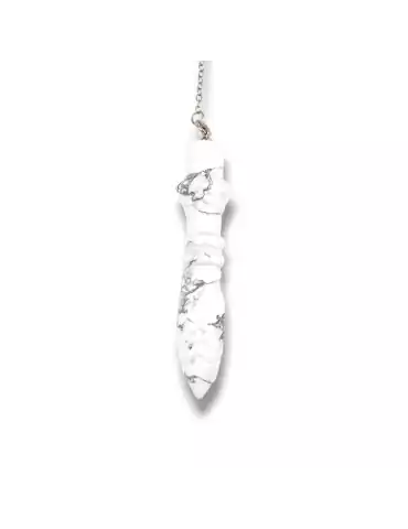 Thot XL Howlite Pendulum