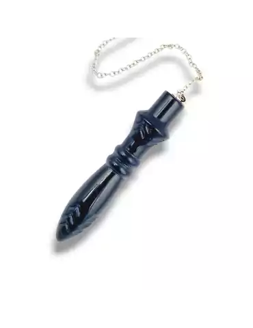 Thot XL Black Tourmaline Pendulum