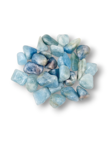 AA grade tumbled aquamarine stones