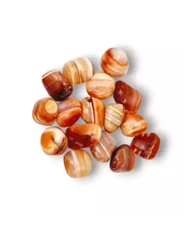 Roter Sardonyx-Achat gerollte Steine A