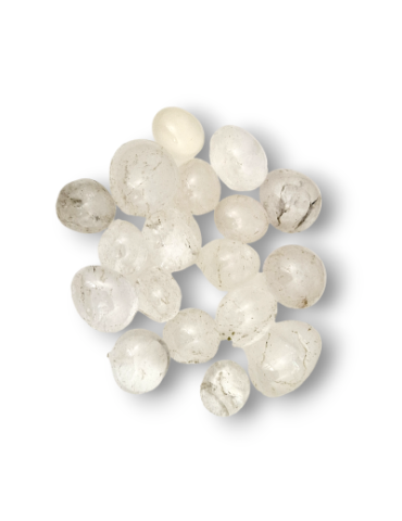 Rock crystal AB tumbled stone