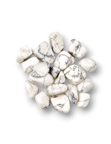Rolled howlite stones A