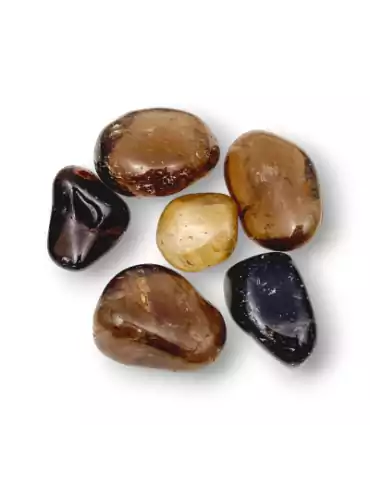 smoky quartz tumbled stones AB