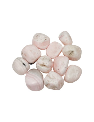 Mangano calcite tumbled stones A