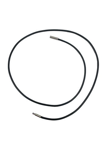 Necklace cord 40 - 60 cm black bayonet clasp 10 pcs